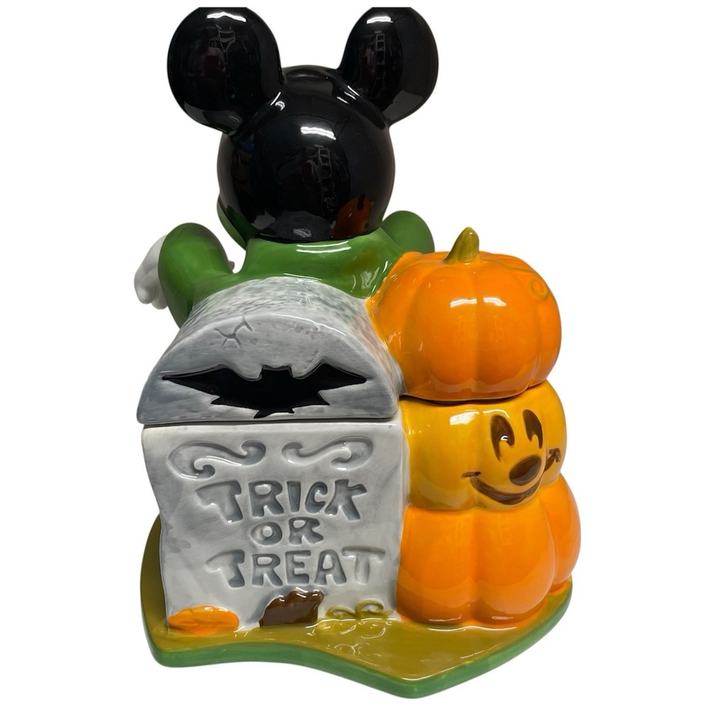 Disney Mickey Mouse Halloween Cookie Jar Canister Frankenstein - Picture 2 of 7